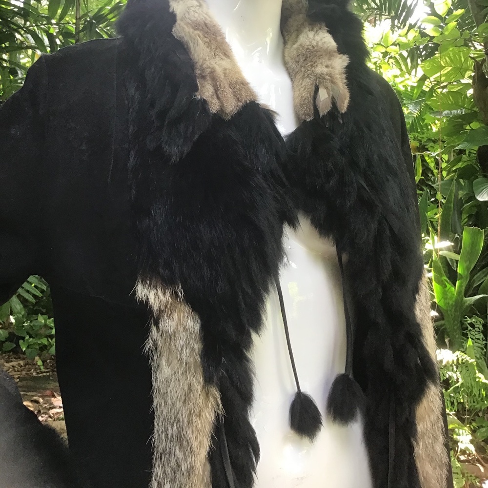 Italian suede and fur Jacket - Picture 7 of 14
